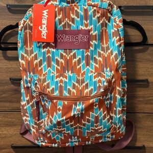 Wrangler Women's Backpack - Brown and Blue